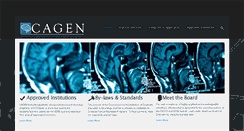 Desktop Screenshot of cagen.info